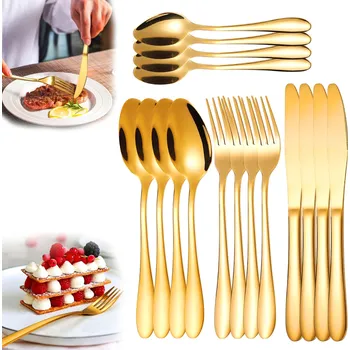 Příbor Sada příborů GierekHoff GOLD 24 ks