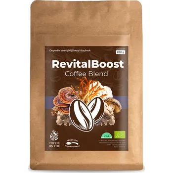 Káva Renovality Coffee On Fire Coffee On Fire RevitalBoost Mushroom BIO Coffee Blend 200g