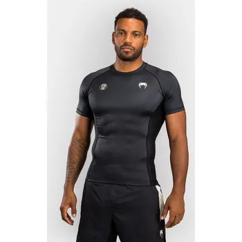 Venum x Roger Gracie Academy Short Sleeve Rashguard - Black Velikost: XXL