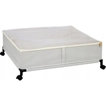 Úložný box Úložný box pod postel s přihrádkami a kolečky POLYESTER 66X60X22CM