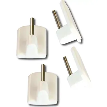 Věšák Háček vitrážní samolepící bílý