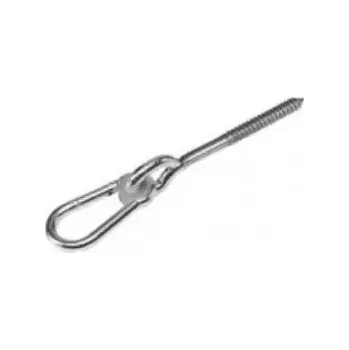 Vázací drát Hák houpačkový kyvný s karabinou 10,6x230mm Zn - vrut