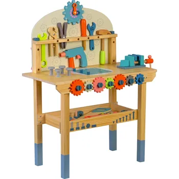 Dřevěná hračka Ricokids RK-876 Dřevěný dílenský stůl s nářadím