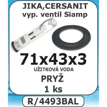 Těsnění do okna a dveří SADA membrána WC 71x43x3 JIKA, Cersanit Siamp