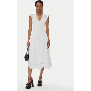 Dámské šaty TWINSET Letní šaty 241TT2330 Bílá Regular Fit 40