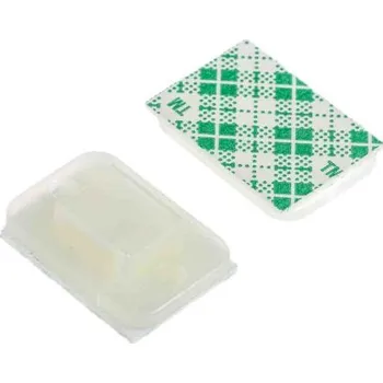 Organizace kabelů Držák kabelových stahovacích pásek pro 4mm široké pásky 20mm 14 mm barva Přírodní samolepicí HellermannTyton