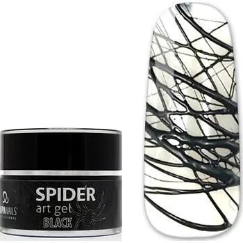 Lak na nehty UV/LED gel Spider Art - Black 5 g