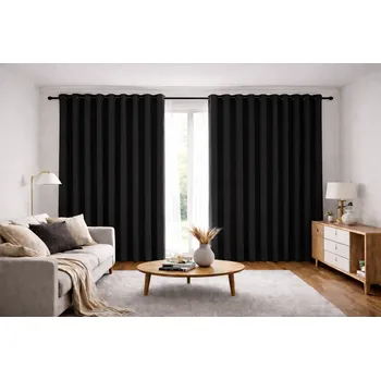 Orbytex Zatemňovací závěs hotový - černý Rozměry: Š/V 145x150 (1ks), Vršek závěsu: ŘASÍCÍ STUHA
