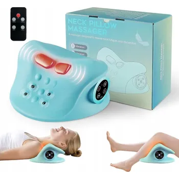 PODUSZKA MASUJĄCA MASAŻER SZYI VIBRACE EMS ZAHŘÍVÁNÍ + DÁLKOVÉ OVLÁDÁNÍ