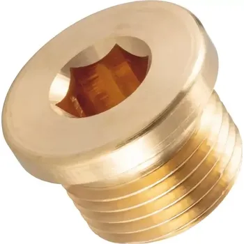 Šroub Zátka DIN 908 mosaz G 1/8"