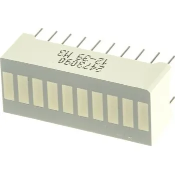 Dioda LED displej Světelná lišta barva LED diody Zelená 21 mcd Kingbright 565 nm