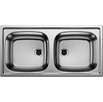 Nerezový dřez BLANCO Vestavný dřez Top EZ 8 × 4, nerez