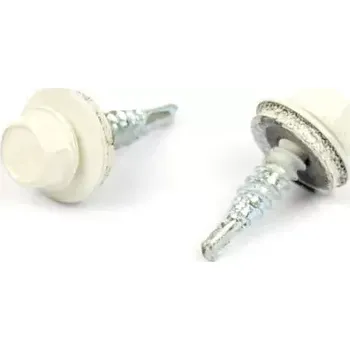 Vrut Farm. vrut s EPDM podložkou 4,8x20 RAL 9010 Bílá