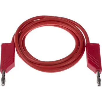 Měřicí kabel Hirschmann Test a Measurement Zkušební vodič, Červená 16A, délka kabelů: 1 m, 60 V, Silikon, úroveň kategorie: CAT I