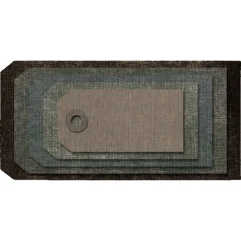 Kancelářská technika Sizzix 663118 Řezací šablona Štítky/Etikety 7 ks