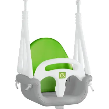 Houpací kůň Ricokids 770001 Houpačka Sloník 3v1, šedozelená