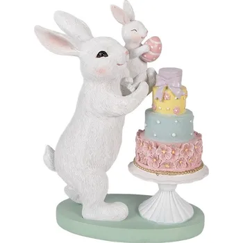 Dekorace králíčci zdobící dort vajíčkem - 21*10*27 cm