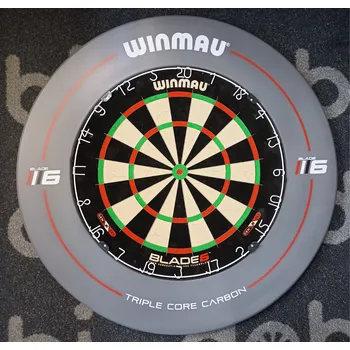 Terč na šipky Winmau set DOUBLE - terč Blade 6 + okruží Blade 6 Grey
