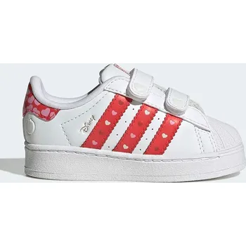 Chlapecké tenisky Dětské semišové tenisky adidas Originals DISNEY SUPERSTAR LED LIGHTS KK1294 bílá 00X, EUR 19
