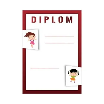 Diplom pro dívky - A4 DIP-003-A4 Nižší cena pro více kusů!