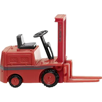 Modelová železnice Wiking 117102 H0 model stavebního vozidla Vysokozdvižný vozík Clark - červená