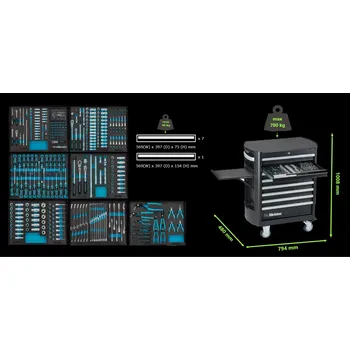Dílenský montážní vozík ProMeister PT941510 (415ks) PROFI *****