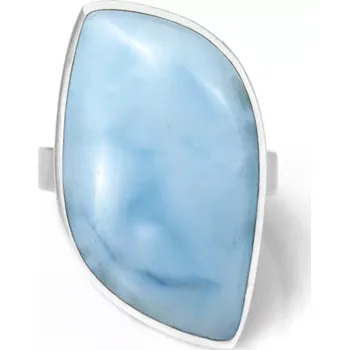 Prsten Velký stříbrný prsten (Ag 925/1000) s modrým opálem QA, vel. kamene cca 33 x 19 mm, RARITA (OPM6655R)