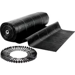 Plonos 491000 Zahradní agrotextilie 1,6 × 100 m 90 g/m² + 100 kolíků, černá
