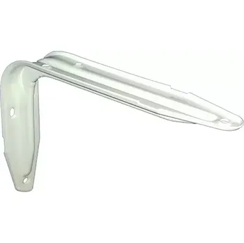 Lešení Konzole policová s prolisem 110x150mm bílá