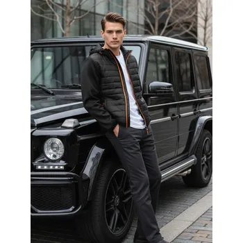 Černá pánská prošívaná bunda TX3785 Velikost: L