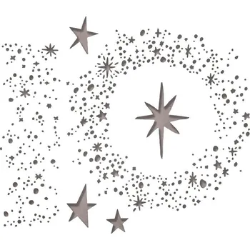 Kancelářská technika Sizzix 663117 Řezací šablona Zasněžené hvězdy 6 ks