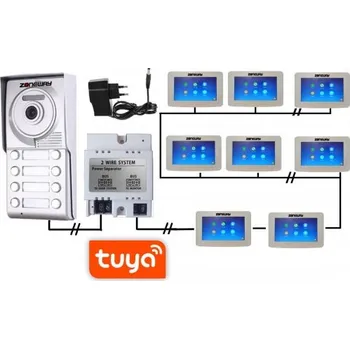 Přístupový systém Set WIFI P2P TUYA videozvonku | ZONEWAY ZW-777 plus ZW-702-8