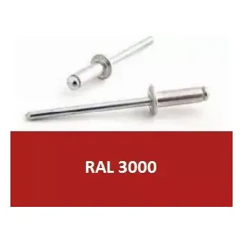 Nýt Trhací nýt AL/ST 4,0x8 RAL 3000 Ohnivě červená - Bralo