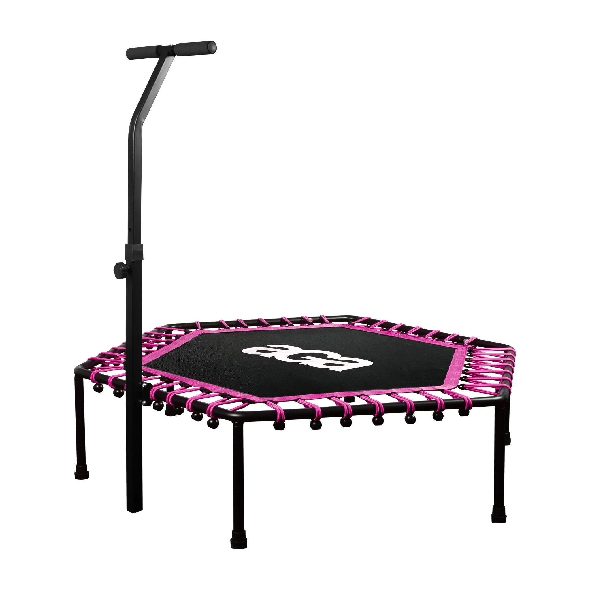 Fotografie 1 - Trampolína Aga Fitness 130 cm růžová + madlo