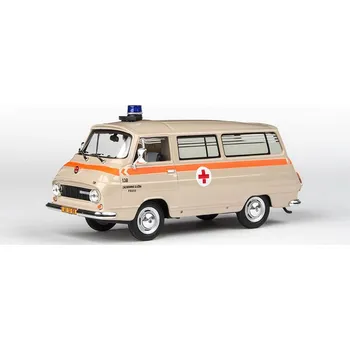 Hračka Škoda 1203 1974 ZS Praha 138 Sanitka Záchranka 1:43 Škoda-1203 - kovový model auta 1/43
