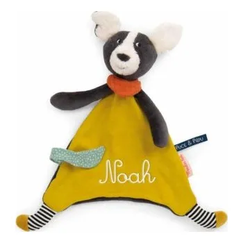 plyšák Mazlící ubrousek pejsek žlutý Puce & Pilou