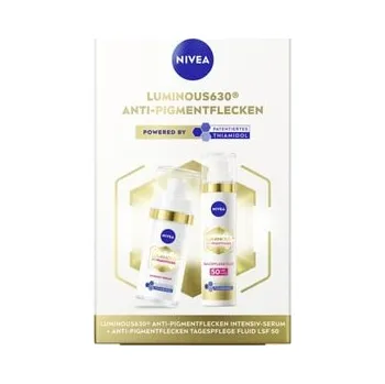 Pleťový krém NIVEA Luminous630® proti pigmentovým skvrnám denní péče + intenzivní sérum Sada péče o pleť