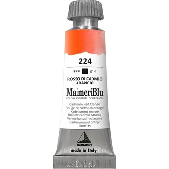 Vodová barva Maimeri Blu Akvarelová barva Cadmium Red Orange 224 12 ml 1 ks