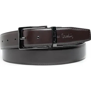 Opasek Kožený oboustranný (černý/hnědý) opasek Pierre Cardin f-5