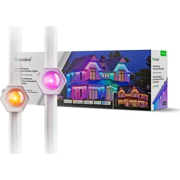 Venkovní osvětlení Nanoleaf N7401K02-15POL - LED RGBW Stm. řetěz 72W/230V 15m 2200-6500K IP67 Wi-Fi