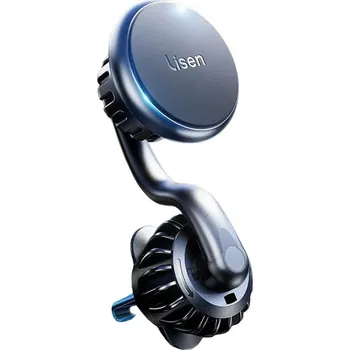 Lisen - držák do auta (YL0222060002) - MagSafe, do mřížky ventilace, univerzální, s polohováním, bezpečné uchycení, magnety N52 - černá