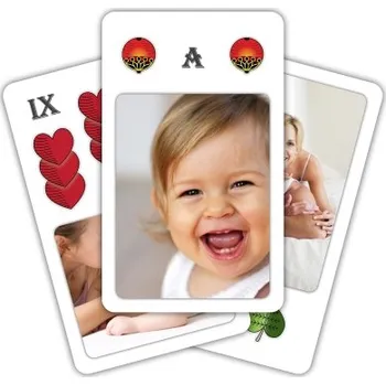Rám na obraz Prší - hrací karty s vlastními fotografiemi PRSI-01 Nižší cena pro více kusů!