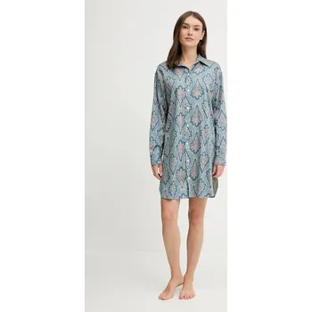 Dámská noční košile Noční košilka Lauren Ralph Lauren ILN32476 modrá 95X, vel. XS