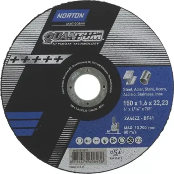 Brusný kotouč NORTON Quantum 150x1.6x22.23 BF41 ZA46ZZ
