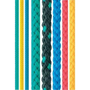 Železářství PPV 12mm lano pletená s jádrem 40pr. žlutá+barevná - 100m/balení