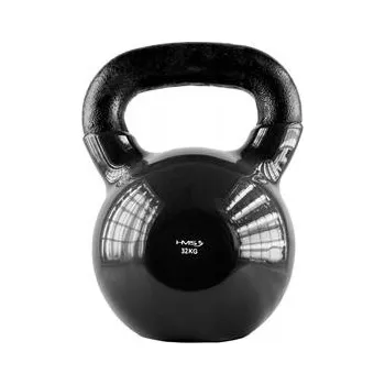 Kettlebell Činka Litinová Potažená Vinylem Pro Silový Trénink 32 kg HMS