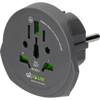 Q2 Power q2-1.100100-TH cestovní adaptér