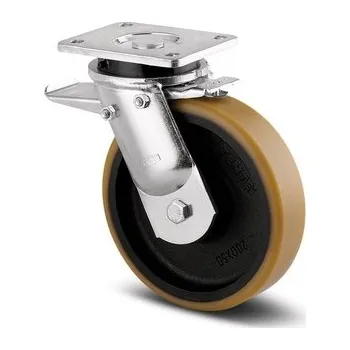 Pojezdové kolečko TENTE KOLEČKA Kolečko pro vysoké zatížení 125mm , s brzdou, plotýnka, 9652FTP125x50P63