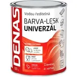 DENAS UNIVERZÁL-LESK vrchní barva na dřevo, kov a beton, 0840 červenohnědá, 700 g