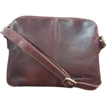 SENDI DESIGN Sendi Desing kabelka crossbody hnědá V-801 R.BROWN